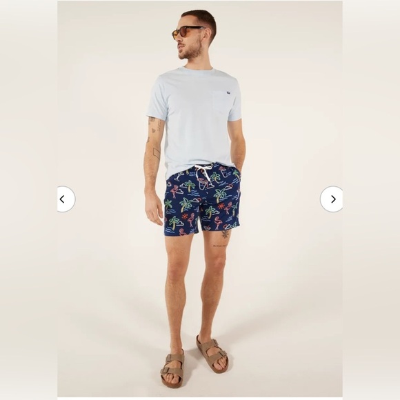 Chubbies Neon Lights Print Swim Shorts M - Picture 3 of 8